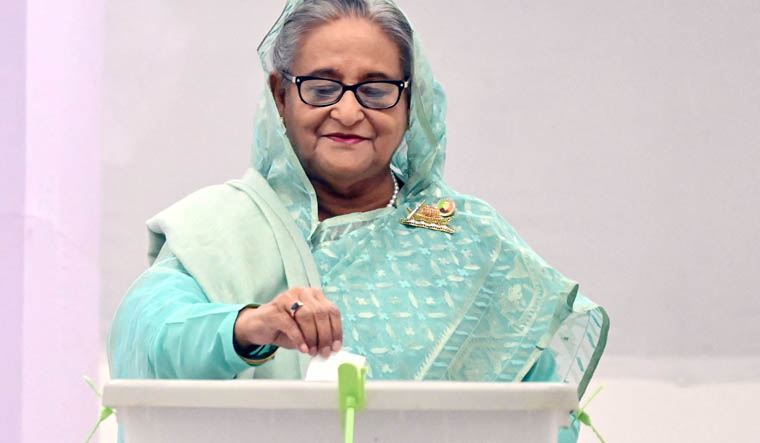 Sheikh Hasina polling